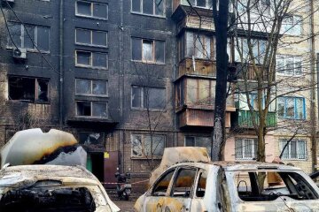 Последствия атаки рф по Киеву. Фото: Telegram