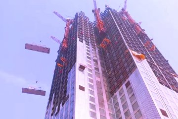 Строительство небоскреба, фото: РБК Недвижимость