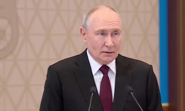 російський диктатор путін під час заяви про війну в Україні