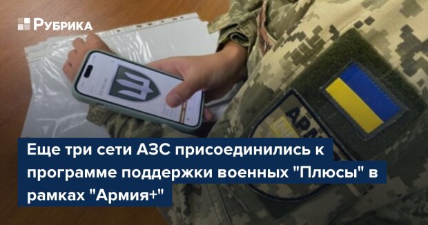 Програма Плюси в Армія+: АЗС KLO, Chipo, Martin приєдналися до підтримки військових