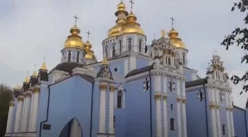 Михайловский монастырь в Киеве. Фото: скриншот Youtube-видео