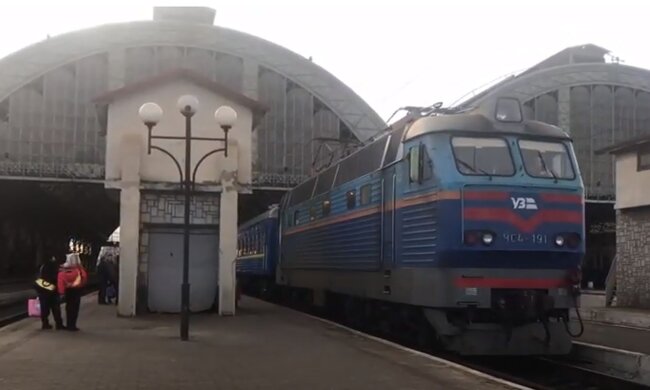 Поезд. Фото: скриншот YouTube-видео