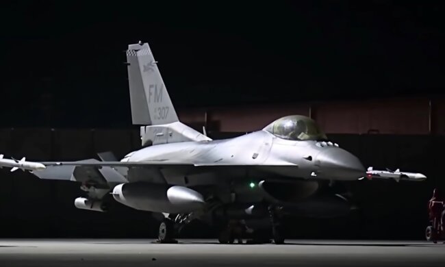 Винищувач F-16. Фото: скріншот YouTube-відео
