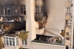 Жилой дом в Киеве после ракеты рф. Фото: скриншот YouTube-видео