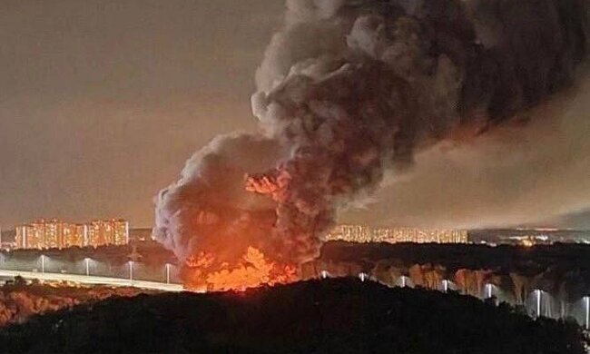 Пожар на россии. Фото: Telegram