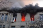 Пожар в одесском колледже, скриншот YouTube
