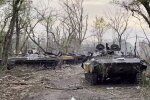 Разбитая техника рф. Фото: скриншот Telegram-видео