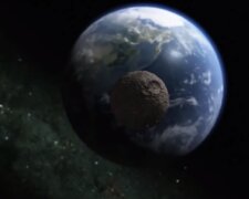 Астероїд. Фото: YouTube, скрін