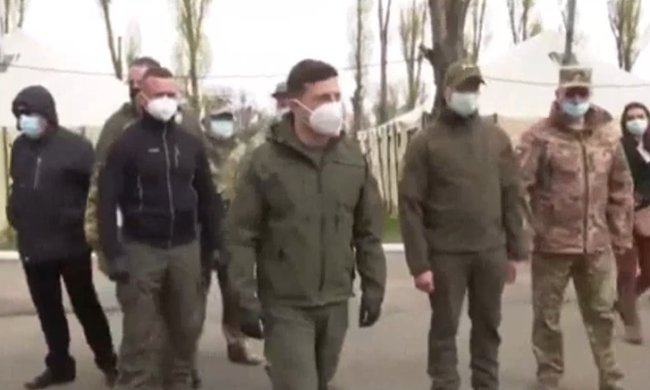 Зеленский в Донецкой области. Фото: скриншот YouTube