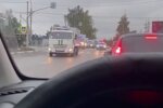 Колонна автозаков. Фото: скриншот Telegram-видео