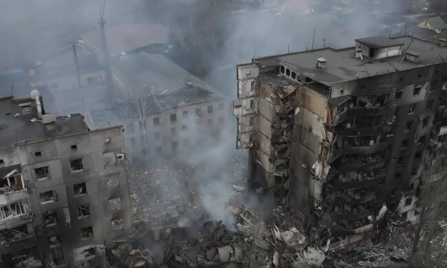 Разрушенный город. Фото: скриншот YouTube-видео