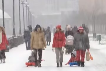 Зима в Украине. Фото: скриншот YouTube-видео