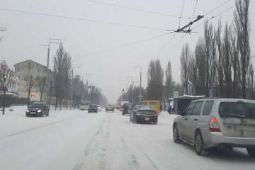 Зима в Украине. Фото: Стена