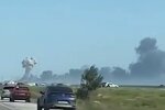 Взрывы в оккупированном Крыму. Фото: скриншот Telegram-видео