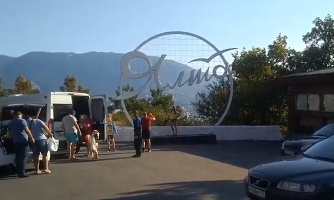 Окупована Ялта. Фото: скріншот YouTube-відео