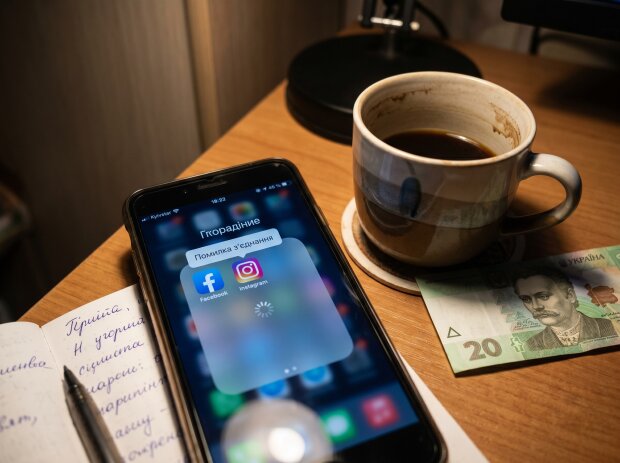 Facebook Instagram збій смартфон помилка