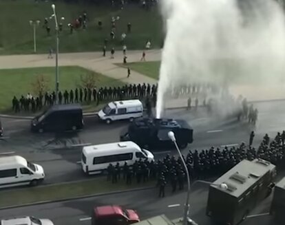 Акция протеста. Фото: скриншот YouTube