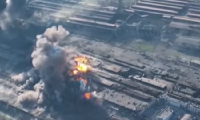 Завод "Азовсталь" в Мариуполе. Фото: скриншот YouTube-видео