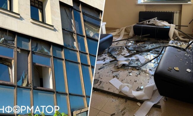 Пошкоджена будівля Вищого антикорупційного суду після російської атаки, 15 червня 2026