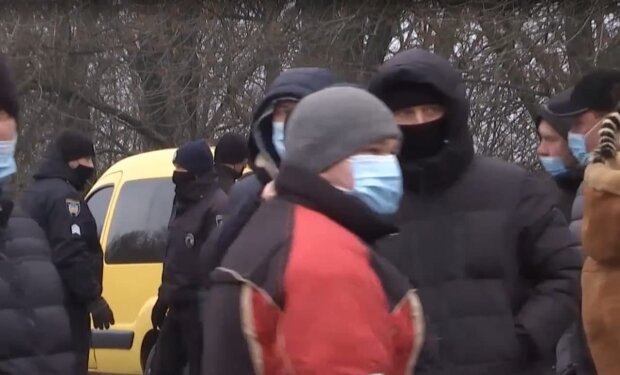 Протест горняков. Фото: скриншот Youtube-видео