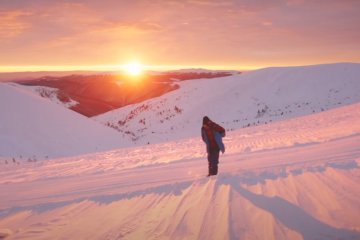 В Карпатах выпал снег. Фото: YouTube, скрин