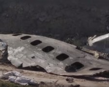 Последствия крушения самолета “МАУ", скриншот видео