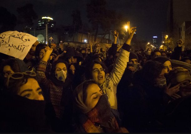 акция протеста в Тегеране, фото: Белсат