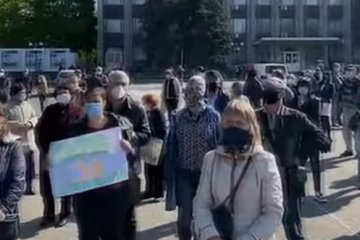 Акции протеста. Фото: скриншот YouTube