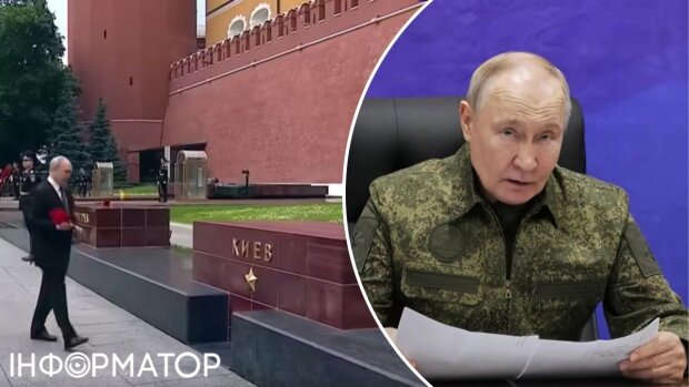 путін поклав квіти до тумб Києва та Одеси