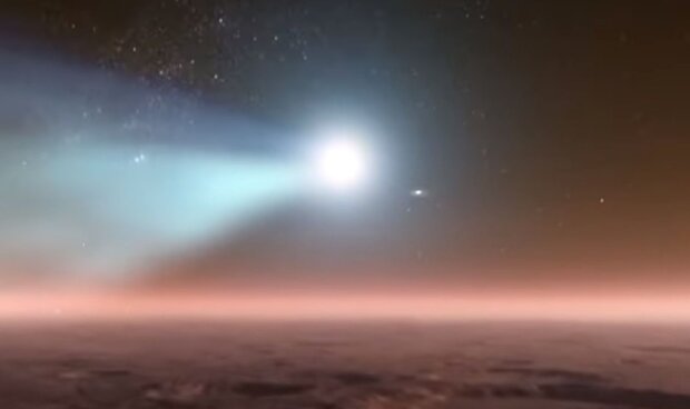 Комета. Фото: скріншот YouTube-відео