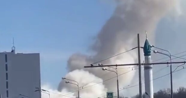 Дым. Фото: скриншот Telegram-видео