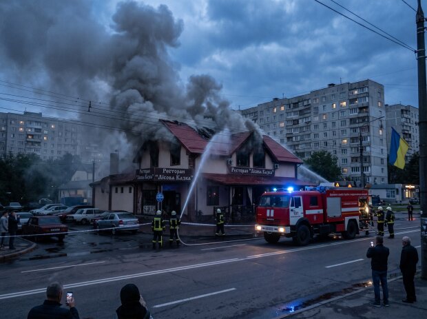 пожежа ресторан Київ Лісовий масив ДСНС