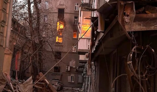 Атака на Киев 1 января 2025. Фото: YouTube