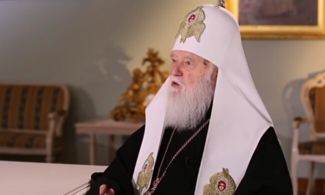 Патриарх Филарет. Фото: скрин youtube