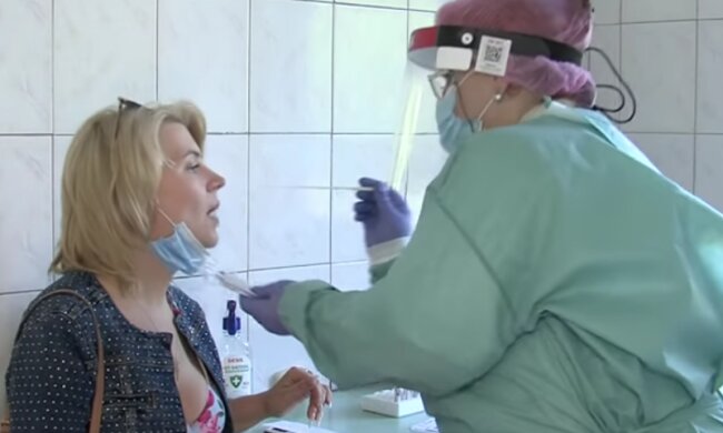 ПЦР-тест. Фото: скриншот YouTube