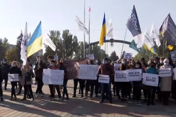 Протест работников общепита. Фото: Youtube