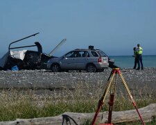 Авиакатастрофа в Новой Зеландии. Кадры с мета трагедии.