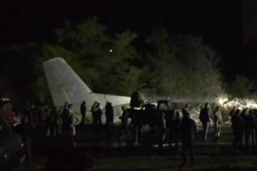 Крушение самолета под Харькова. Фото: Youtube