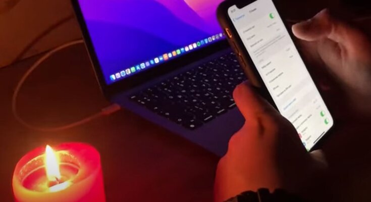 Связь и интернет во время отключение света. Фото: скриншот YouTube-видео