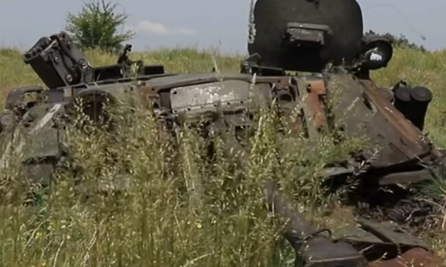 Розбита техніка рф. Фото: скріншот YouTube-відео