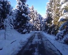 Зима. Фото: скріншот YouTube-відео