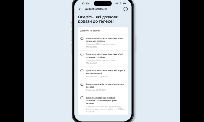 Дозвіл на зброю вже у "Дія": як це працює