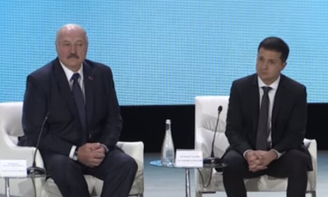 Владимир Зеленский и Александр Лукашенко. Фото: скриншот YouTube
