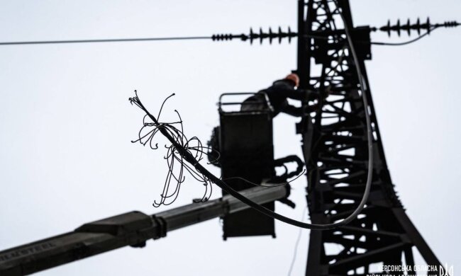 Ремонт ЛЕП. Фото: Telegram