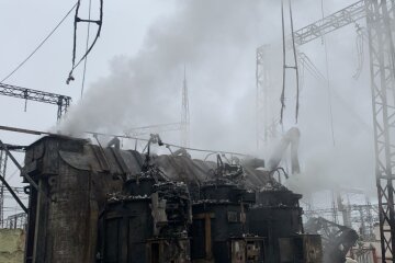 Последствия атаки рф. Фото: Укрэнерго