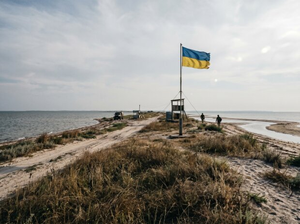 Кінбурнська коса український прапор