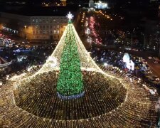 Главная елка страны в Киеве. Фото: YouTube, скрин