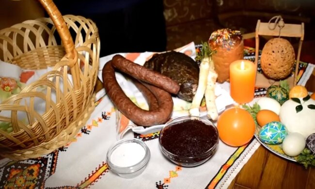 Пасхальний кошик. Фото: скріншот YouTube-відео