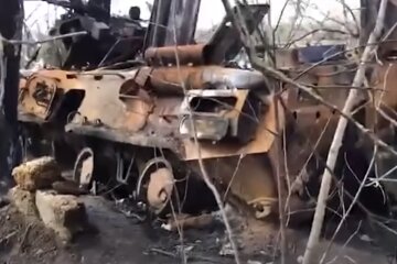 Разбитая техника рф. Фото: скриншот YouTube-видео