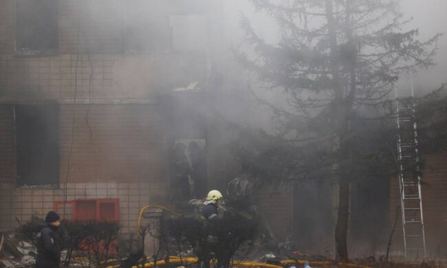 Авиакатастрофа в Броварах. Фото: Telegram